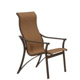 outdoor sling high back dining chair