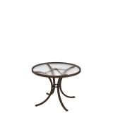 round acrylic outdoor dining table