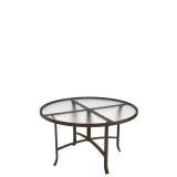 round acrylic patio dining umbrella table