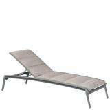 modern outdoor padded sling chaise lounge