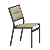 patio club padded sling side chair