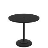 round pedestal outdoor bar table