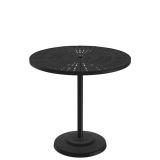 round pedestal patio aluminum bar table
