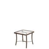 patio glass square end table
