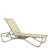 outdoor wave segment chaise lounge with shelf